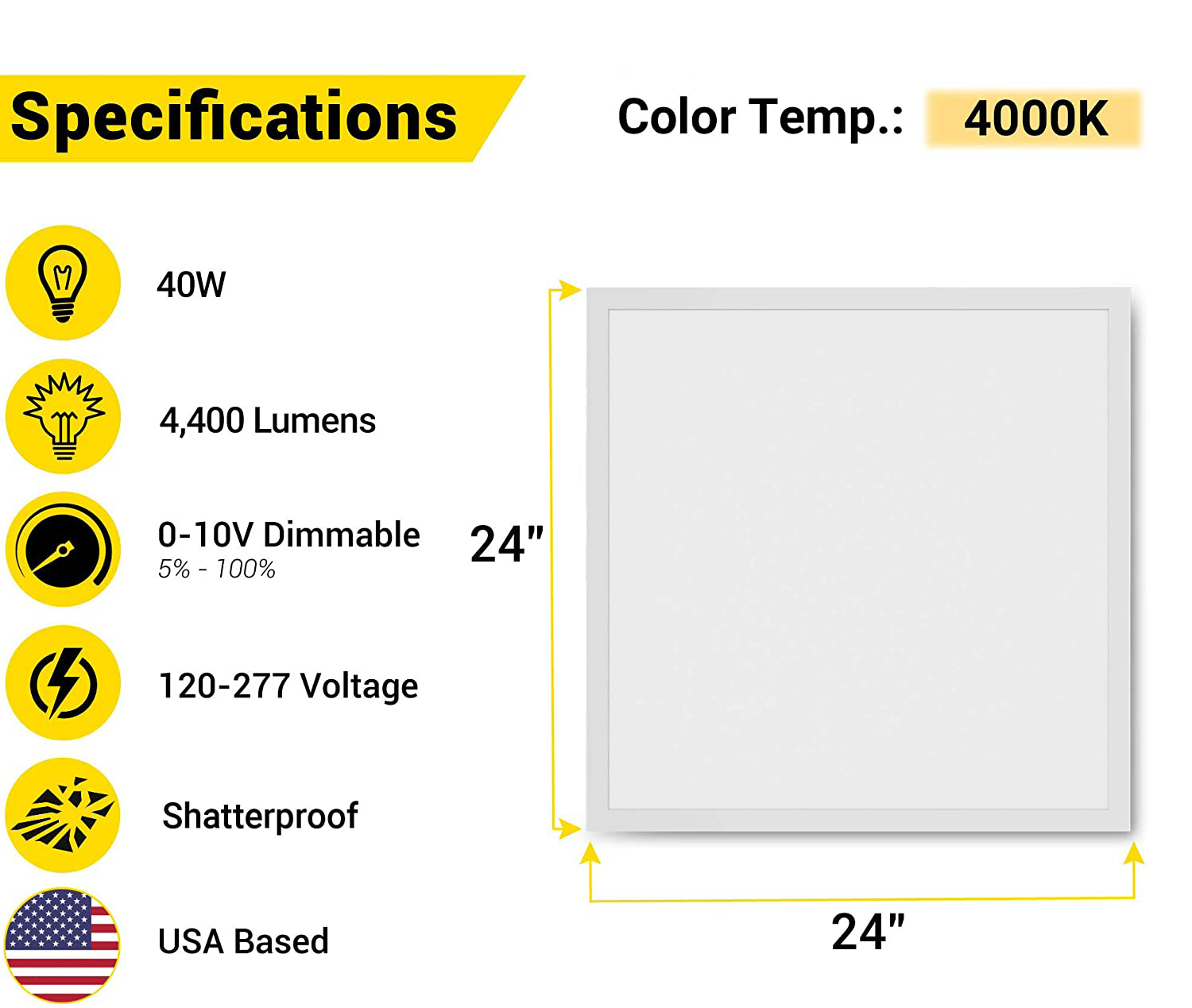 High Lumen 18W 30W 40W 72W 60x60 Aluminum Backlight Dimmable Flat Led Ceiling Panel Light