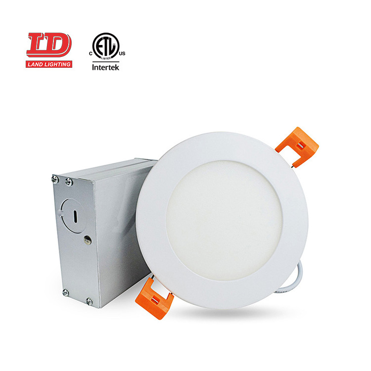 Etl 110-120V  Dimmable Thin Fit Smd Led Recessed Wafer 6 Inch 4 Inch Ceiling Slim Panel Led Pot Light