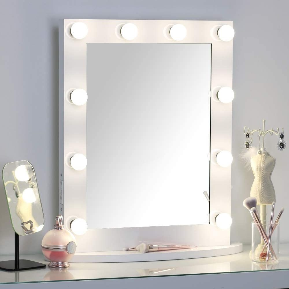 2021 Hot Sale Hollywood bright beauty vanity hollywood makeup mirror with Light Bulbs