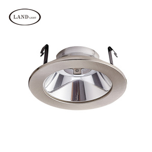 cETL cUL 6" White Baffle Metal Recessed Can Light Trim for BR30/38/40 PAR30/38/40 LED Incandescent CFL Halogen White Ring