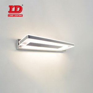 LED Bathroom Vanity Lighting Fixtures Long Shade stainless steel Bath Mirror Lamps Wall Lights Makeup Mirror front Light