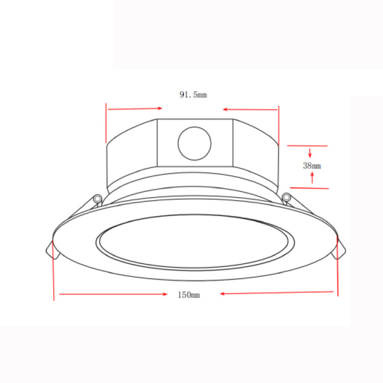 Damp Location IP44 4'' ceiling spotlight retrofit led downlights led recessed can light retrofit downlights