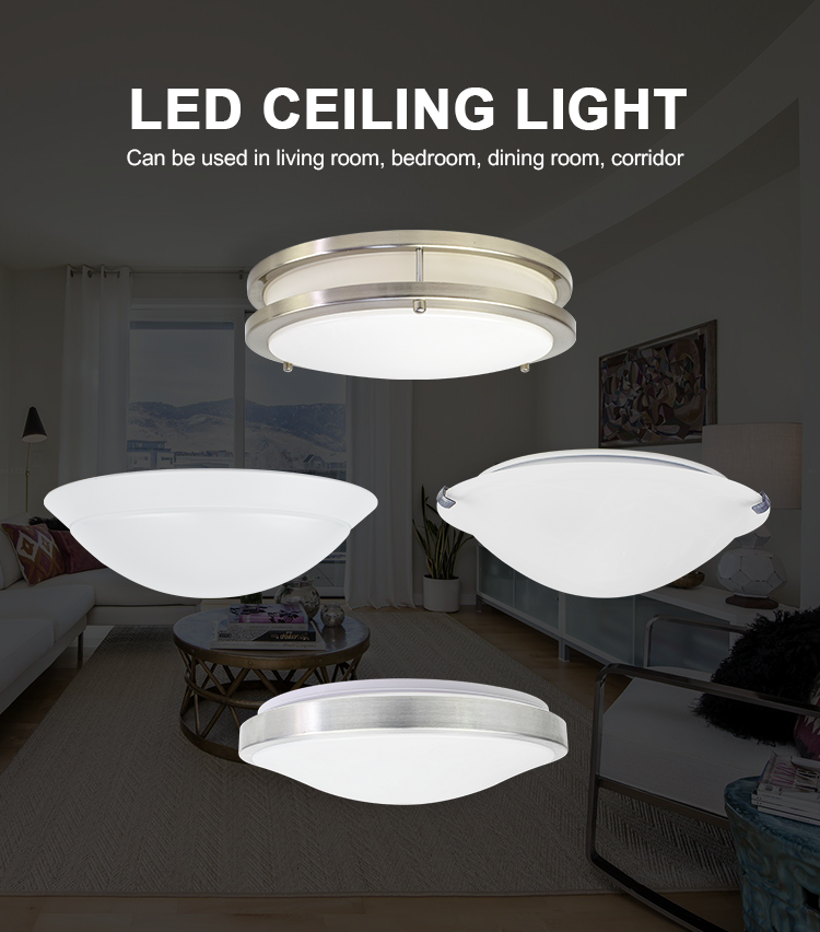 Flush Mount Indoor Creative Hotel Balcony Surface Anti-Glare Acrylic Flat Led Ceiling Light With Remote Control