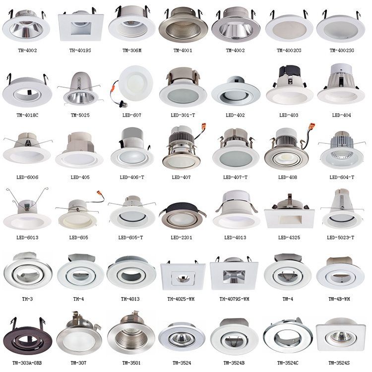 Ceiling Spotlight Recessed Light Aluminum Recessed Downlight Round