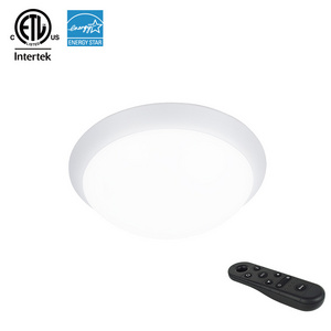 Flush Mount Indoor Creative Hotel Balcony Surface Anti-Glare Acrylic Flat Led Ceiling Light With Remote Control