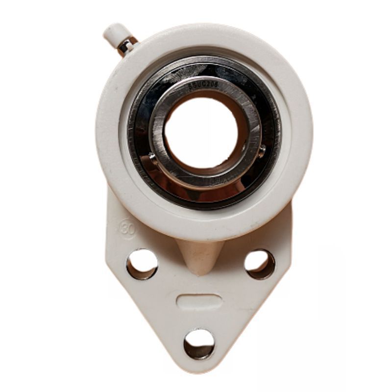 FB207 3 holes flange stainless steel pillow block bearing TP-SUCFB207 plastic housing SUCFB207