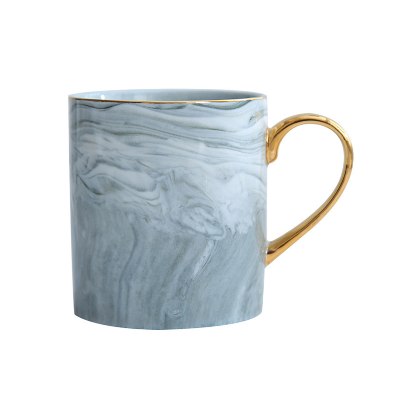 Wholesale custom big ceramic marble mug ceramic eco friendly modern mug coffee cup