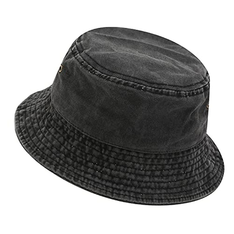 2021 Distressed wide brim jean denim women fisherman cowboy bucket hats for adults