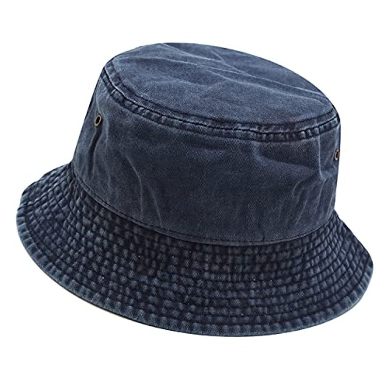 2021 Distressed wide brim jean denim women fisherman cowboy bucket hats for adults