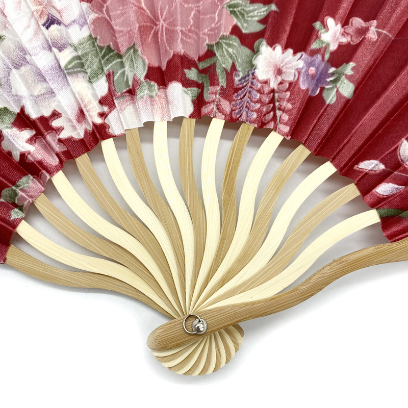 Custom Printed abanicos de mano Spanish Folding Wooden hand fans for weddings for brand promotion