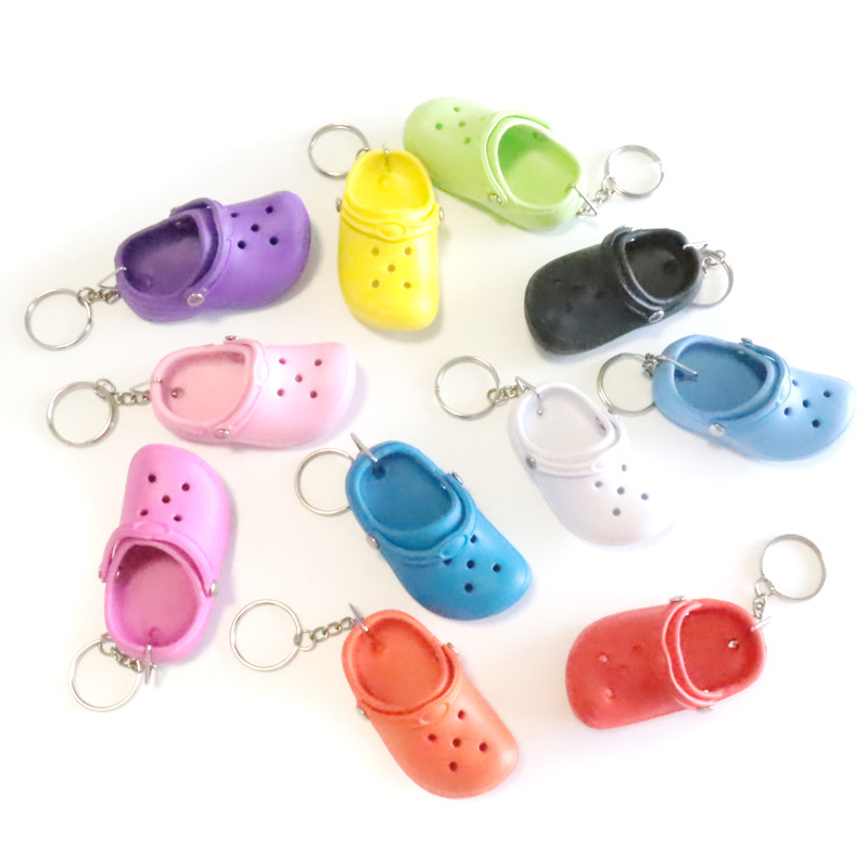 3D Mini Shoe Keychain Shoes Srocs Key Chain eva premium croc keychain