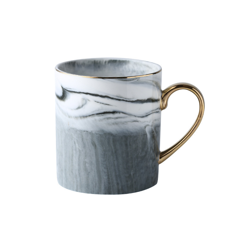 Wholesale custom big ceramic marble mug ceramic eco friendly modern mug coffee cup