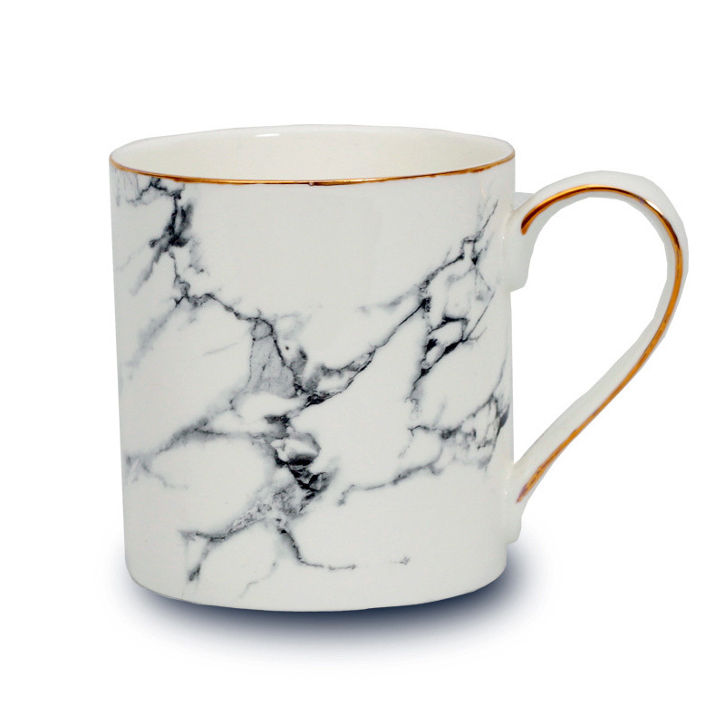 Wholesale custom big ceramic marble mug ceramic eco friendly modern mug coffee cup