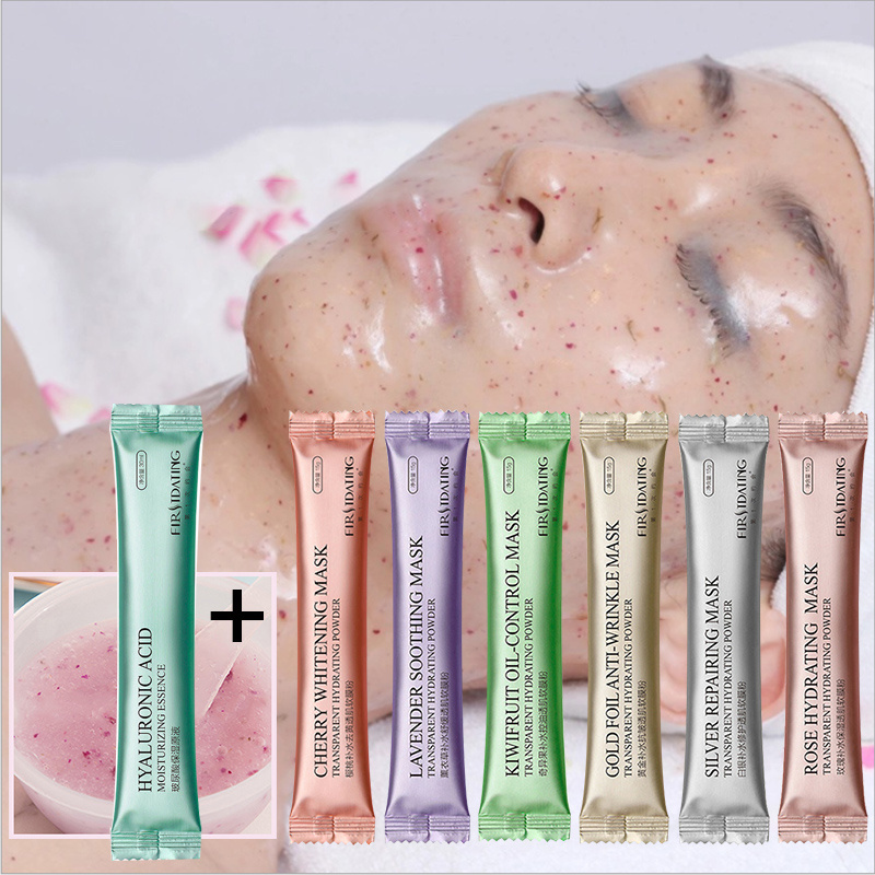 Hyaluronic Acid Facial HA Mascarillas Faciales Coreanas Wholesale Skin Care Moisturizing Facemask Face Jelly Mask Powder