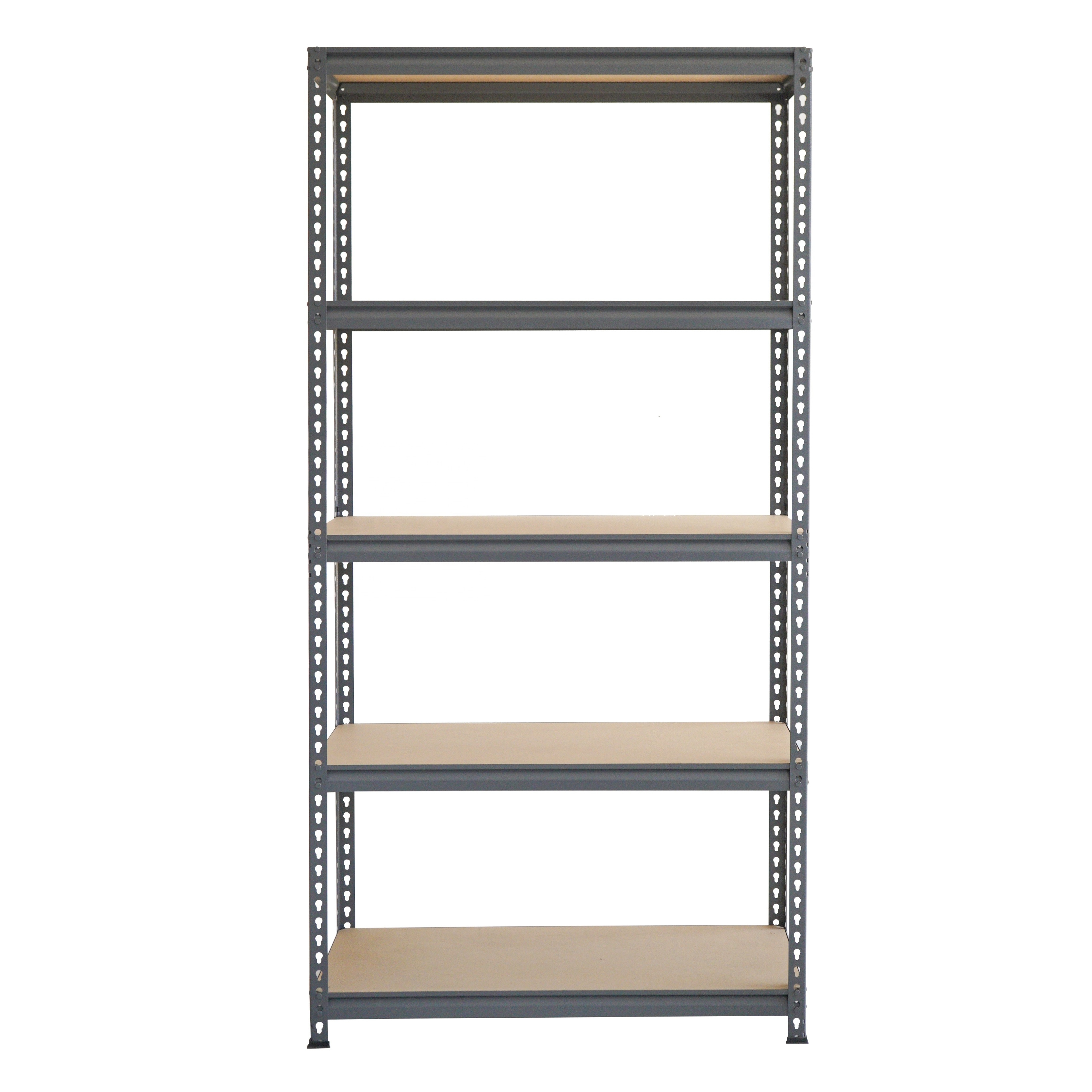 Corrosion Protection 5 tiers Adjustable Metal Storage Shelving Boltless Rack Shelving Stacking Racks