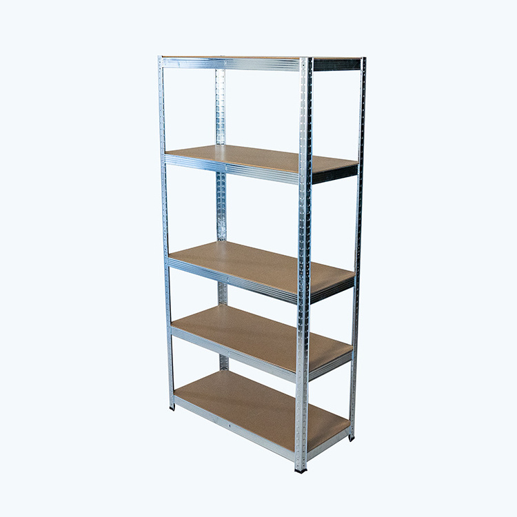 Galvanized steel Boltless Racking Shelving Galvanized Shelves Warehouse Storage 5 Layer Bend Frame Shelving Rack