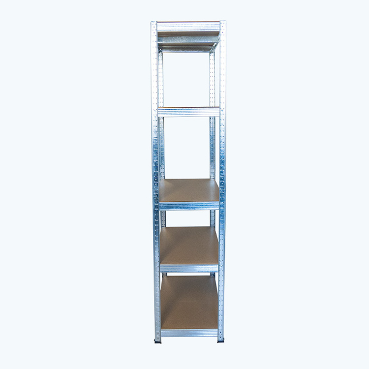 Galvanized steel Boltless Racking Shelving Galvanized Shelves Warehouse Storage 5 Layer Bend Frame Shelving Rack