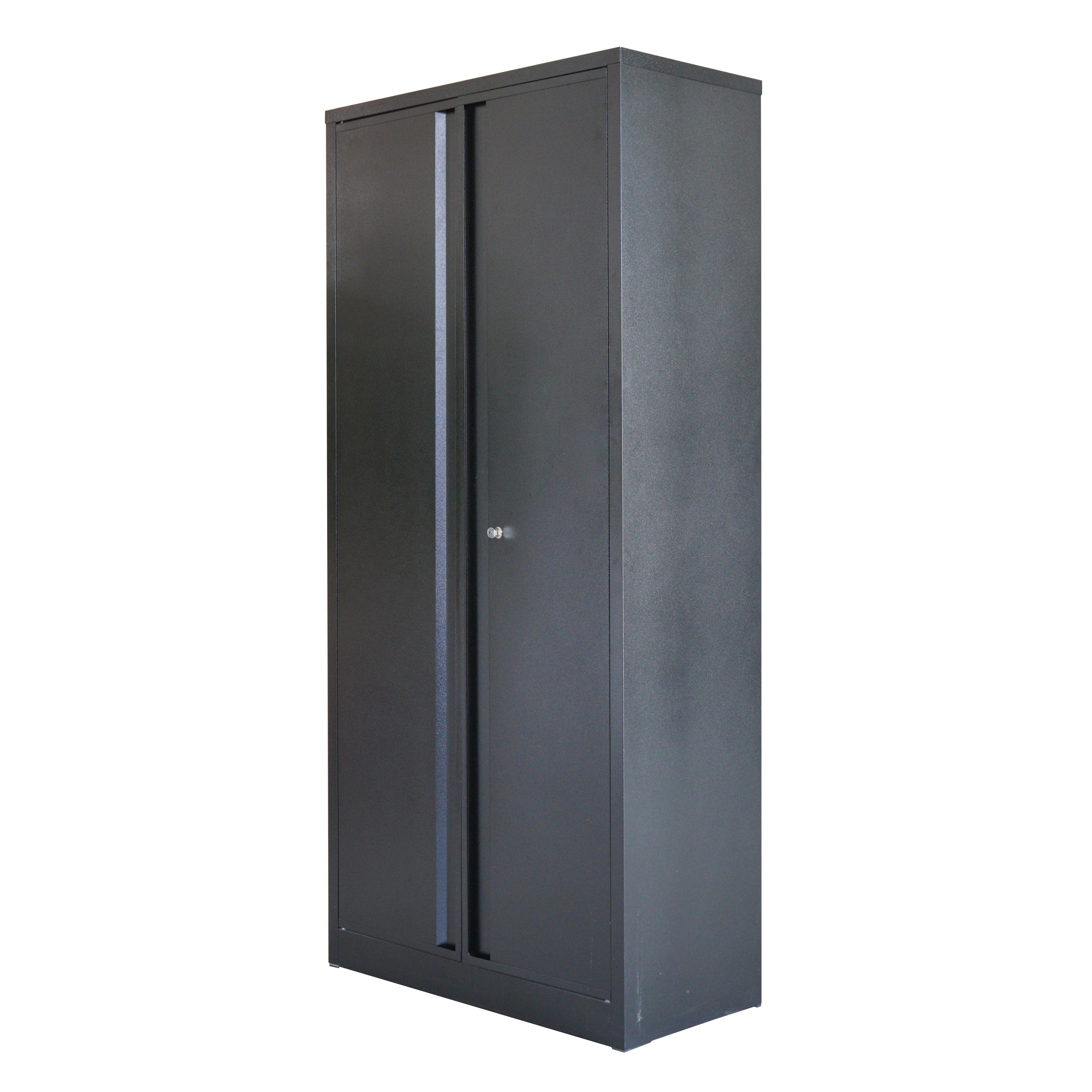 Promotional price steel storage office furniture cabinet 2 door metal filing cabinets with 4 shelves for sale