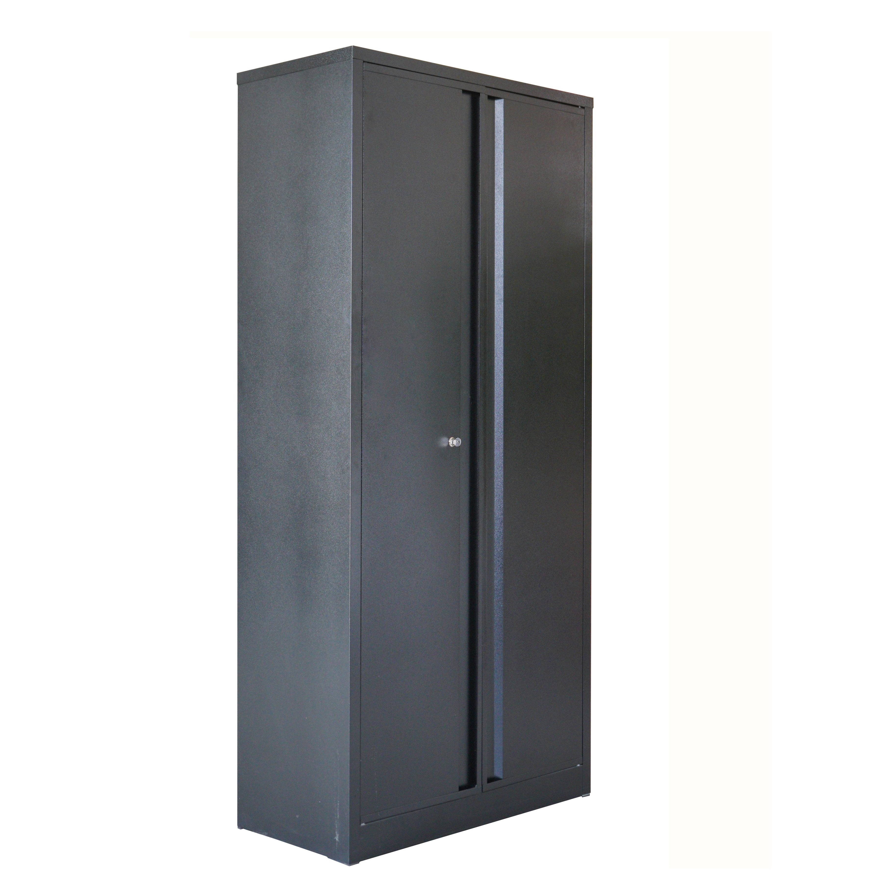 Promotional price steel storage office furniture cabinet 2 door metal filing cabinets with 4 shelves for sale