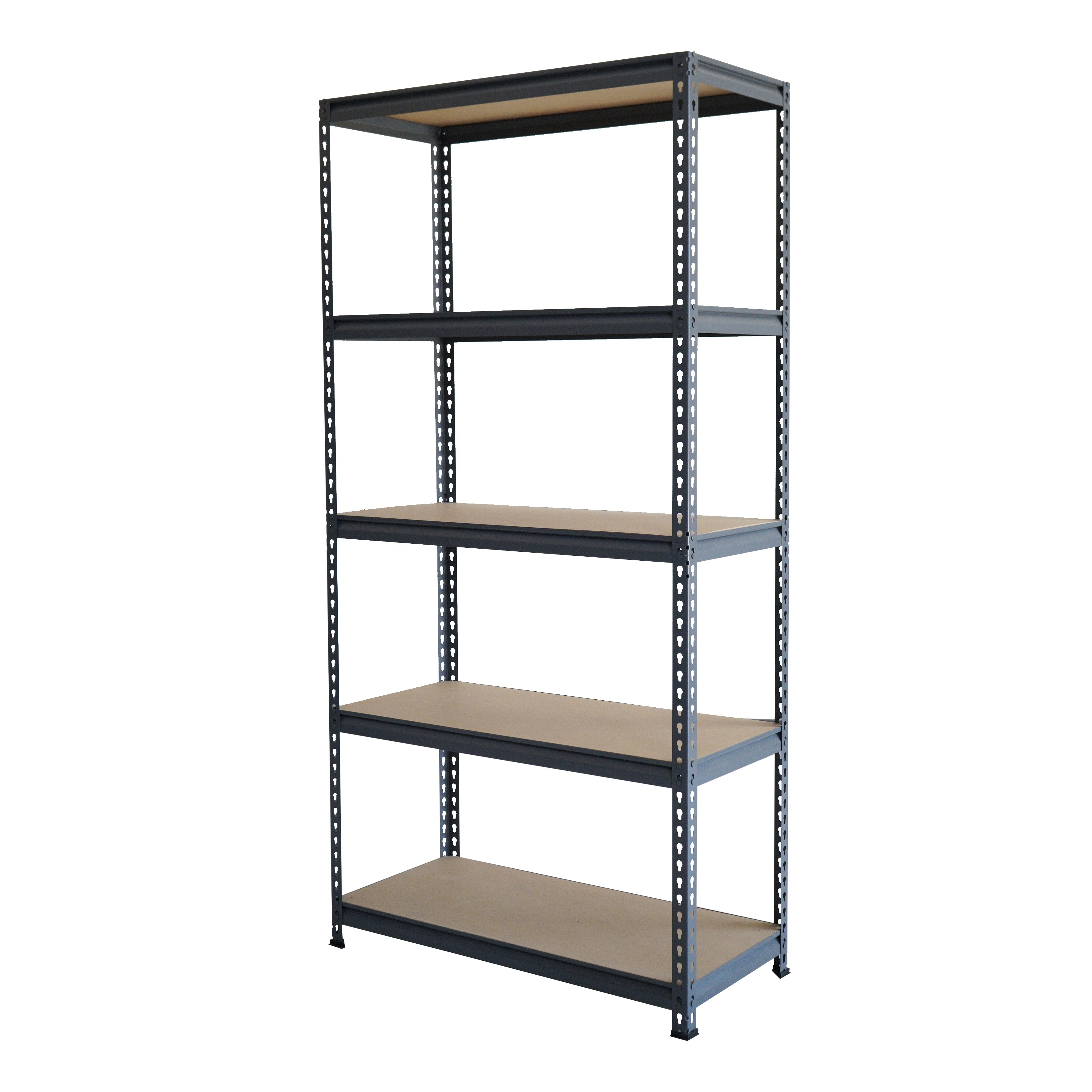 Corrosion Protection 5 tiers Adjustable Metal Storage Shelving Boltless Rack Shelving Stacking Racks