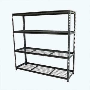 Heavy Duty Boltless Adjustable Metal Frame Garage Shelving 4 Layer Storage Shelf Rack