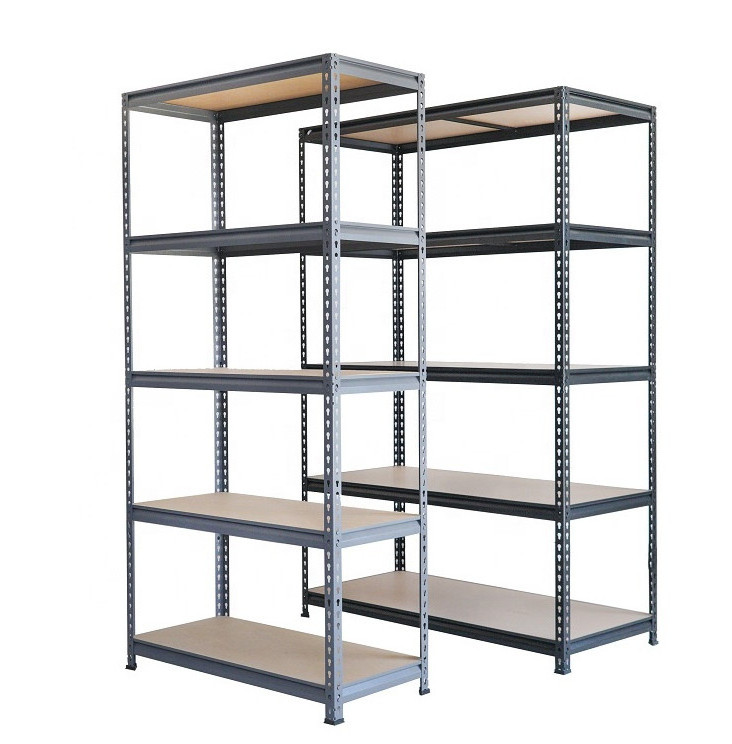 Corrosion Protection 5 tiers Adjustable Metal Storage Shelving Boltless Rack Shelving Stacking Racks