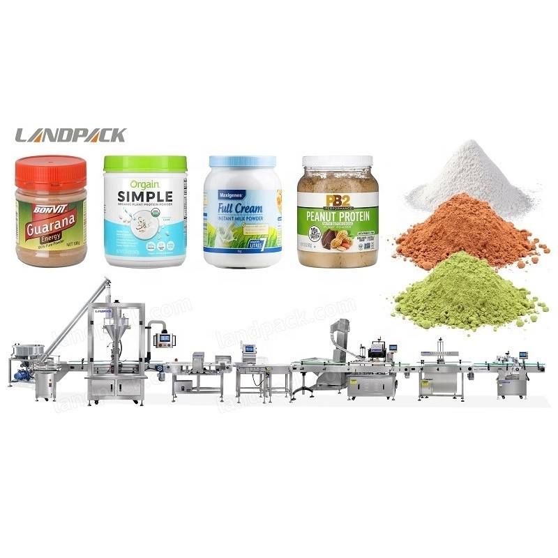 Automatic Gelatin Toner Whey Protein Powder Packaging Packing And Filling Line Machine