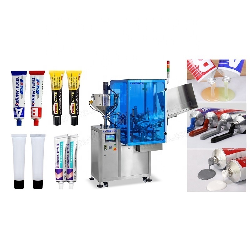 Landpack Full-Automatic Metal Tube aluminum tube Composite pipe folding machine Filling And Sealing Machine