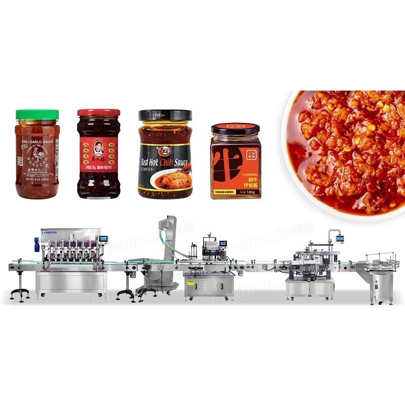 Automatic Yogurt Chutneys Compote Thick Cream Jar Packing Filling And Capping Machine