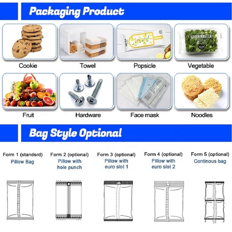 High Speed Automatic Auto Feeder Cutlery Sets Bag Flow Wrapping Packaging Packing Machine