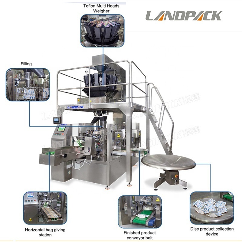 Fully Automatic Biltong Premade Zipper Bag Doypack Filling Packaging Packing Machine