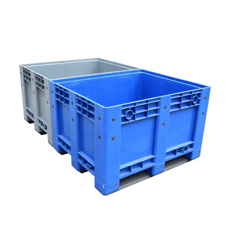 Stackable Plastic Turnover container box crate for fruits and vegetables