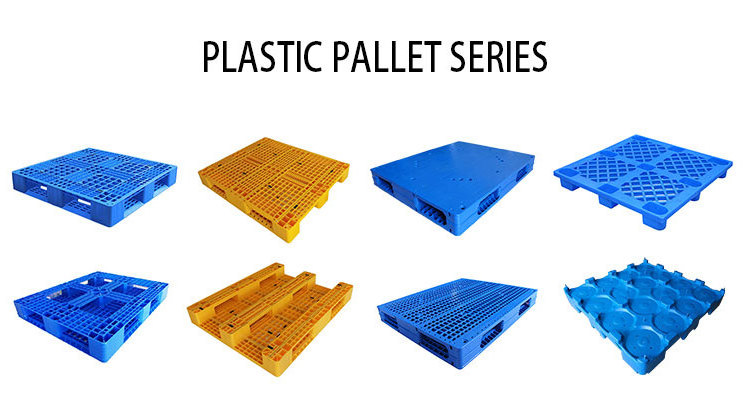 Plastic Nine Feet HDPE Blue Pallet Warehouse Industry Storage Logistics Heavy Duty Plastic Pallet for sale