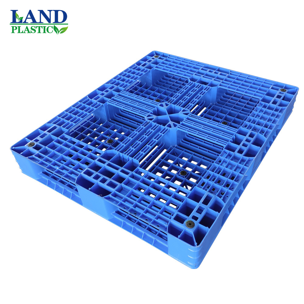 Plastic Nine Feet HDPE Blue Pallet Warehouse Industry Storage Logistics Heavy Duty Plastic Pallet for sale