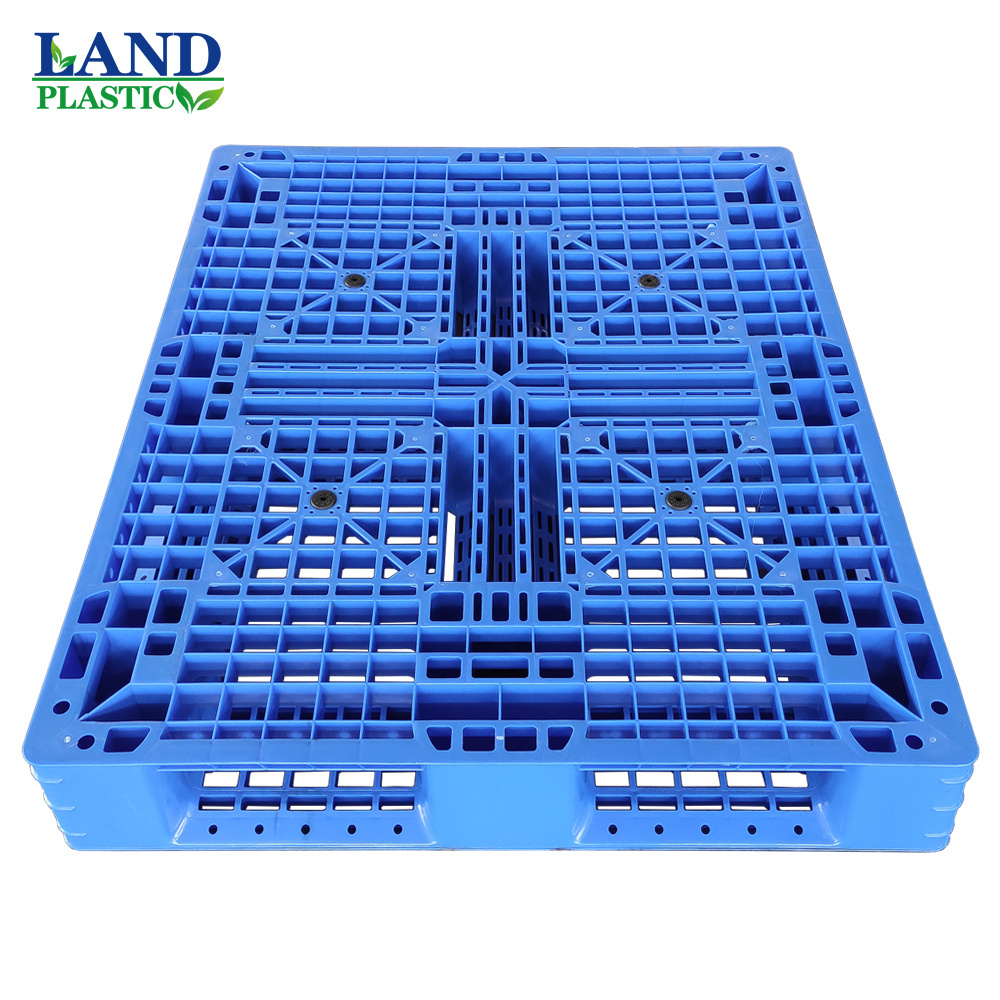 Plastic Nine Feet HDPE Blue Pallet Warehouse Industry Storage Logistics Heavy Duty Plastic Pallet for sale