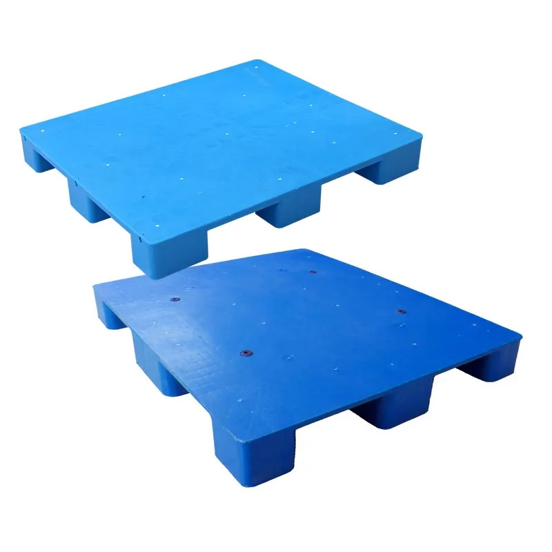 Heavy Duty 9 feet 4-way entry Solid Deck HDPE Plastic Pallet for Food Industry Export