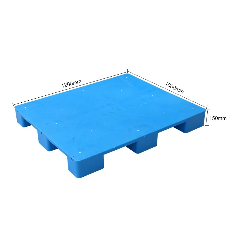 Heavy Duty 9 feet 4-way entry Solid Deck HDPE Plastic Pallet for Food Industry Export