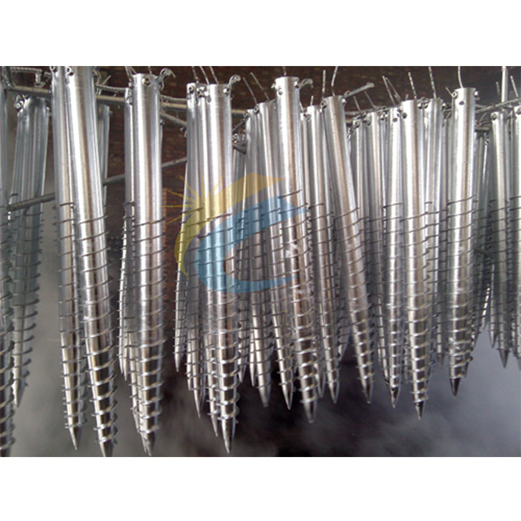 Stainless Steel Q235 Helical Piles Ground Anchor Screw Pile