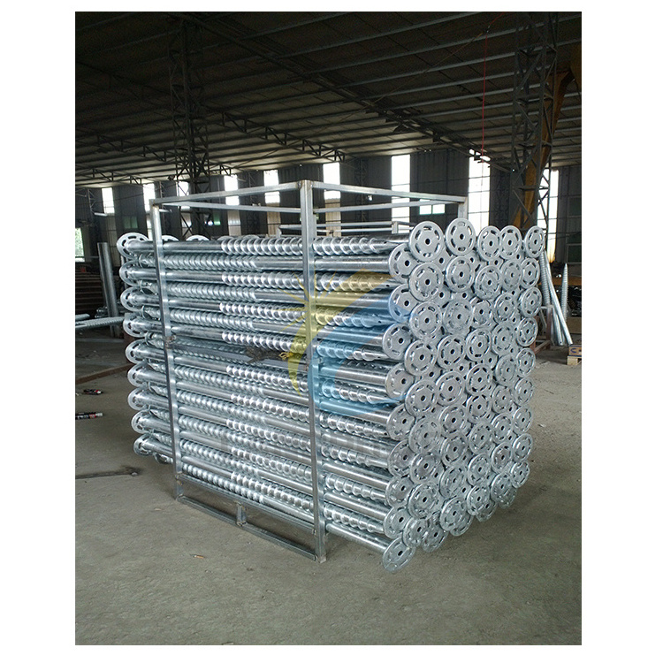 Stainless Steel Q235 Helical Piles Ground Anchor Screw Pile