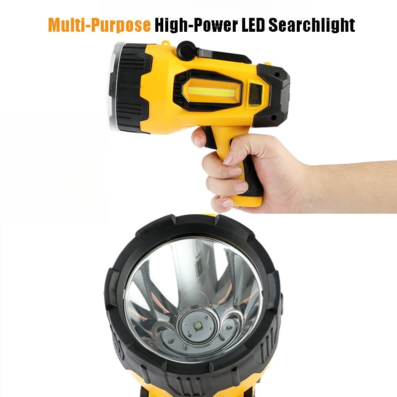 Rechargeable Super Bright 600 Lumen LED Handheld spotlight 4000mAh 4 hour long lasting Flashlight Searchlight