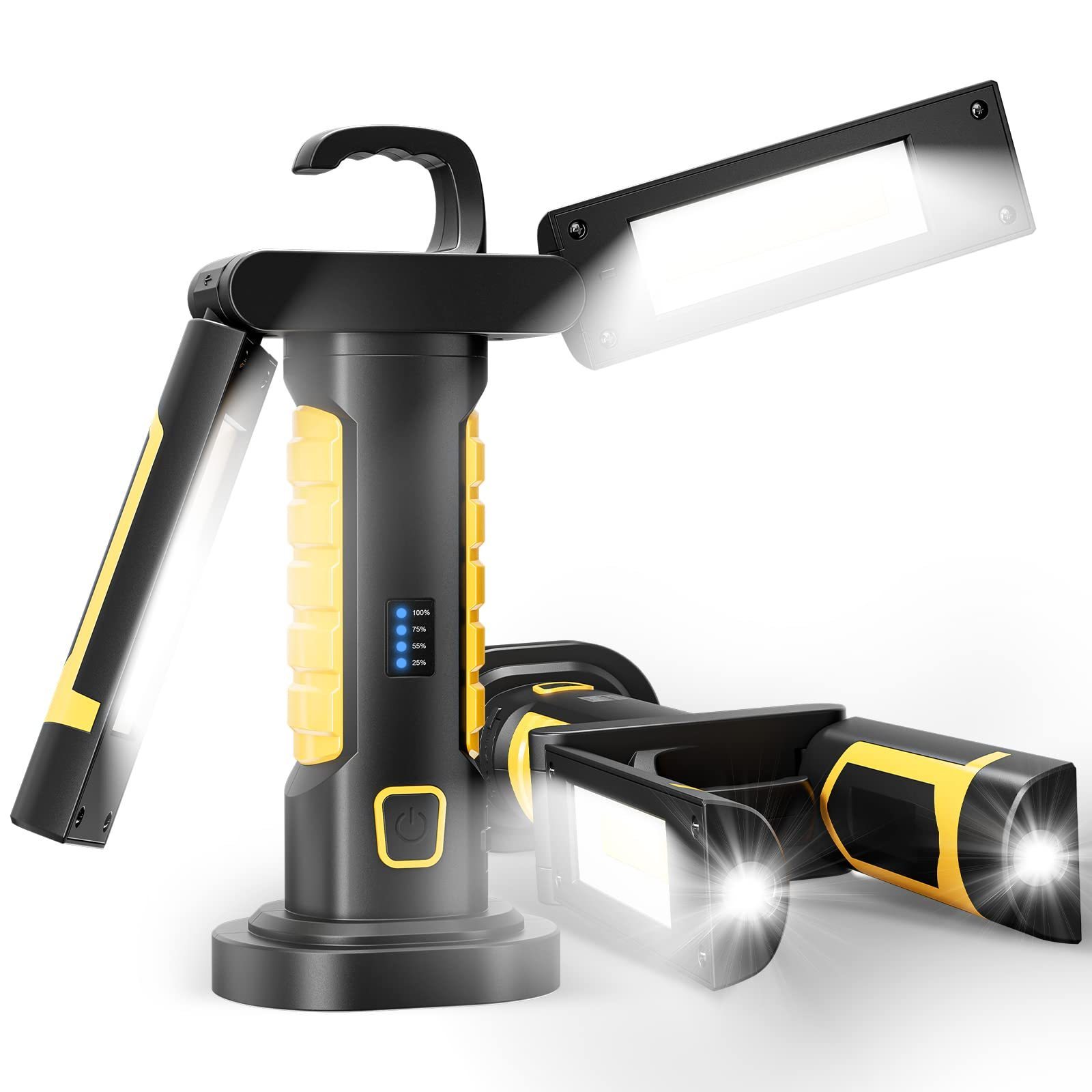 rechargeable job site flash lightwith tripod  rechargeable flashlights with magnet