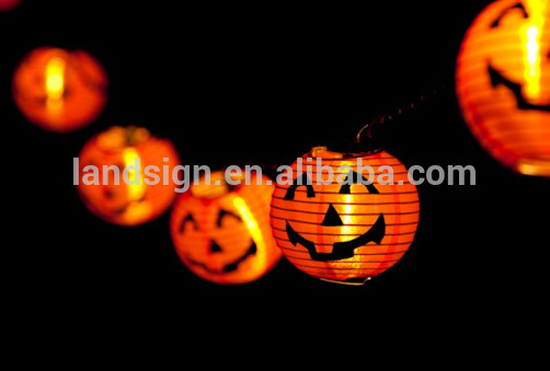 Waterproof indoor outdoor decorative solar halloween pumpkin light