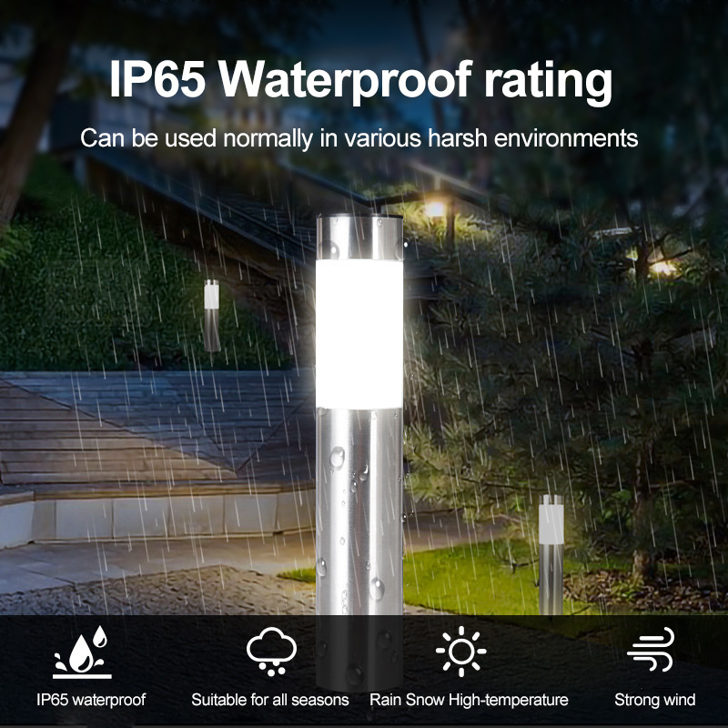 Solar path light 3 LED outdoor garden waterproof landscape light suitable for lawn, courtyard, walkway, deck, driveway