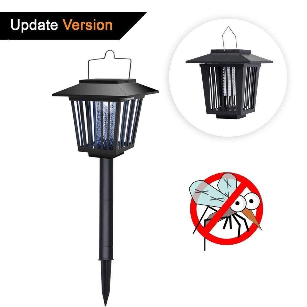 Hang Solar bug zapper insect traps Mosquito lamp solar LED powered Stake Ground mosquito killer light uv Lighting Mosquito trap