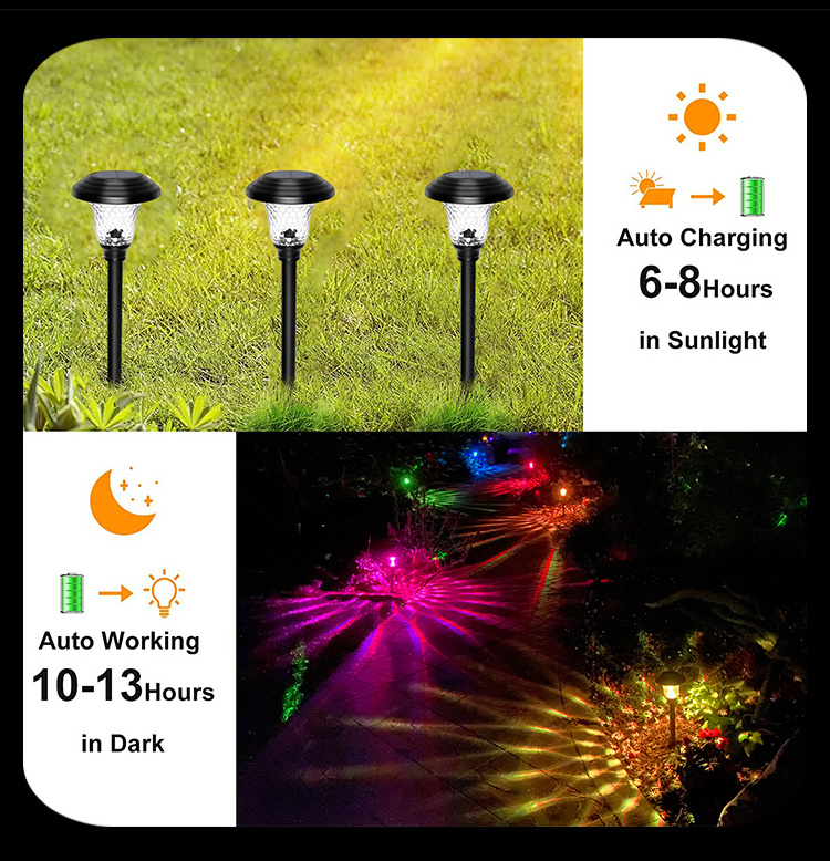 2023  new arrival  super bright solar lights waterproof outdoor solar light garden for pathway patio yard