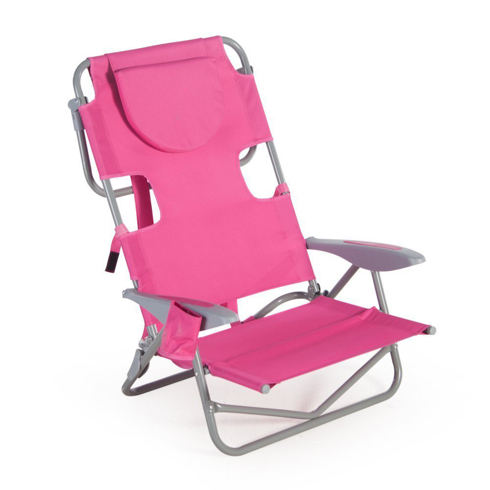 Wholesale Prices Backpack Beach Chair with Face Hole - Portable Lounge Chair with Cup Holder - Heavy Duty Tanning Chair