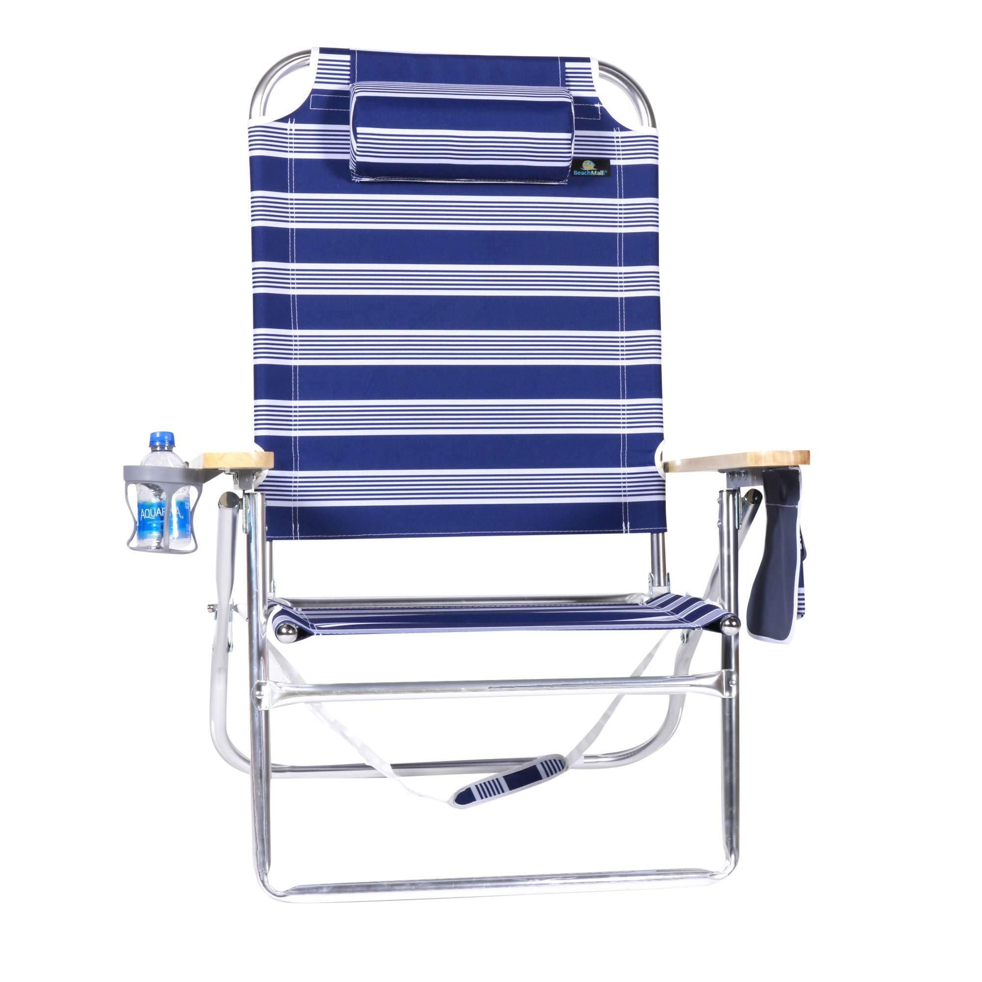 Wholesale Price Portable Beach Chair Outdoor Folding Chair for Adults Heavy Duty with Tall High Back