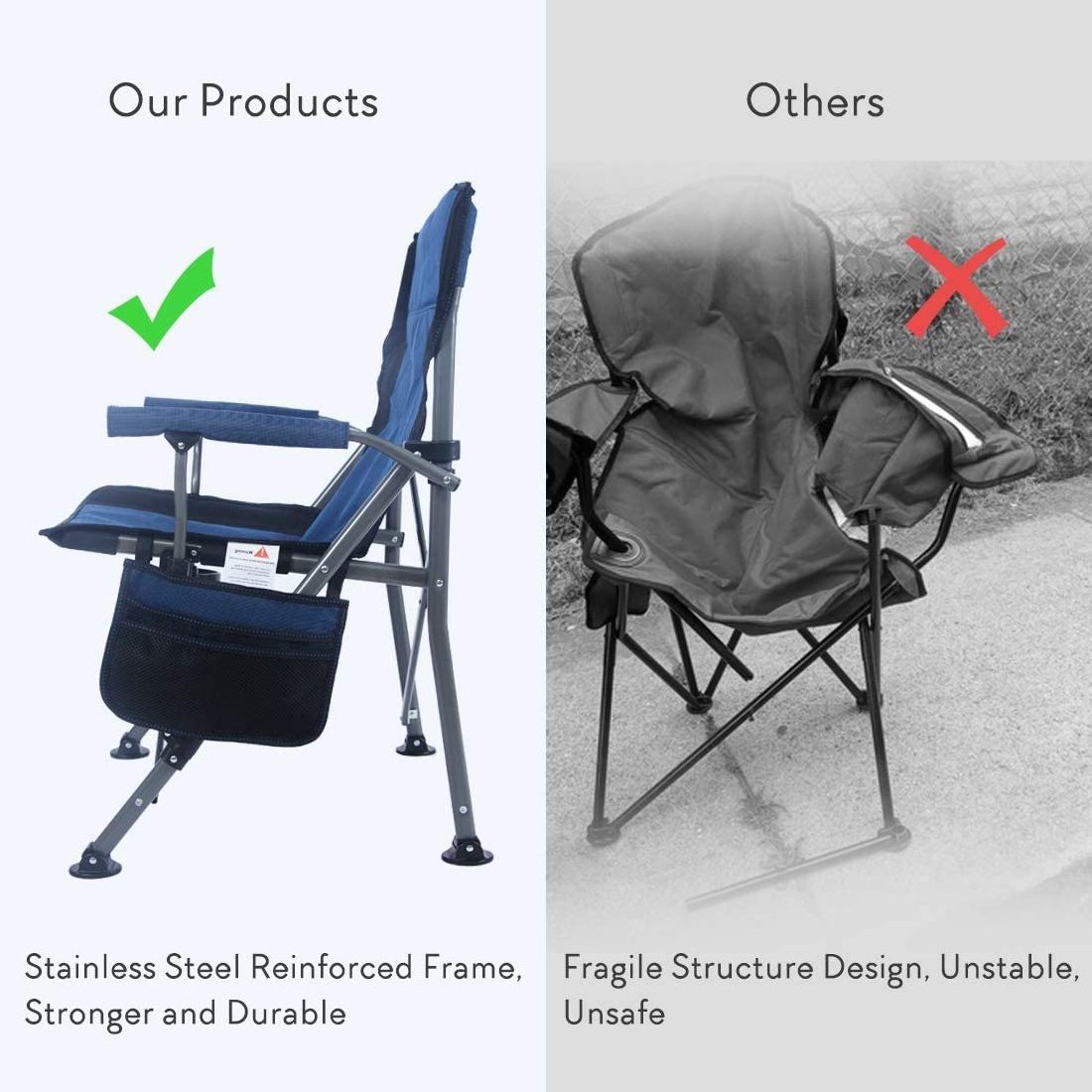 wholesale custom lightweight durable lounge outdoor camping fishing folding aluminium beach chair