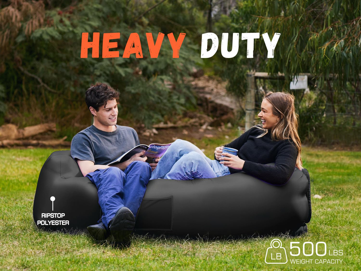 Wholesale Price Inflatable Lounger Air Sofa Chair Camping Beach Accessories Portable Water Proof Couch for Hiking, Picnics