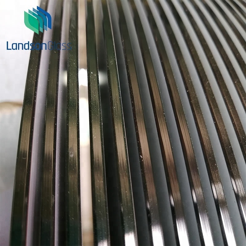 Louvre/Louver Glass supplier- polishing 2 long edges toughened glass